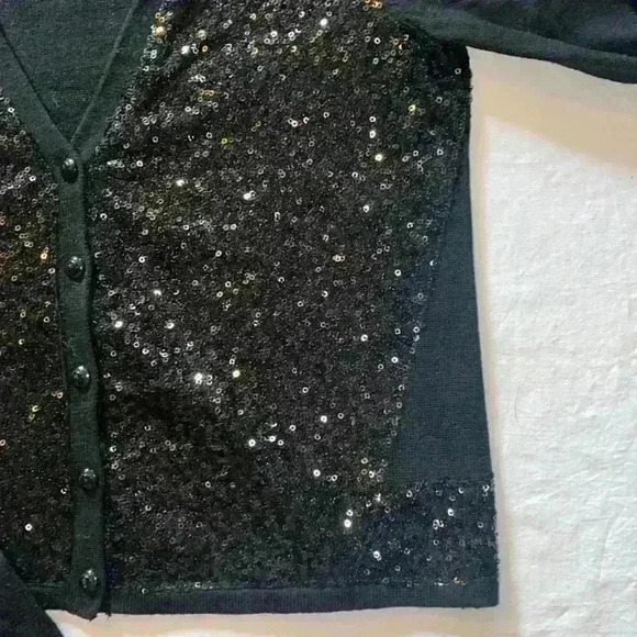 Neely black sequined cardigan - Picture 3 of 4